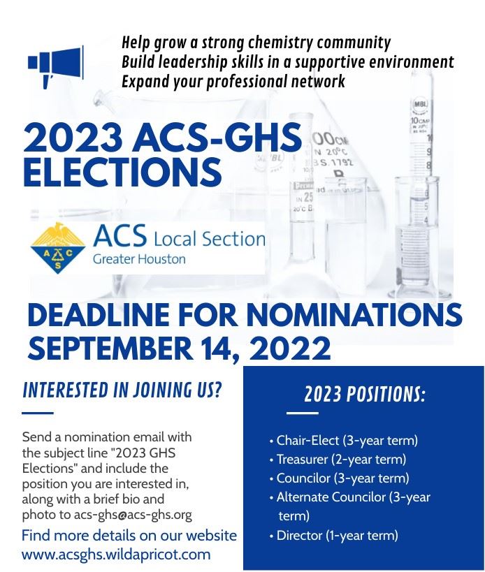 Join the ACS-GHS Executive Committee!